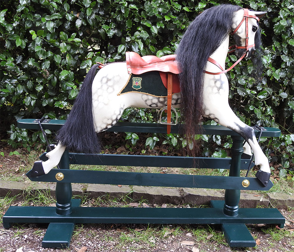 Standard Dapple Grey Rocking Horse Large (52" x 66" x 24")