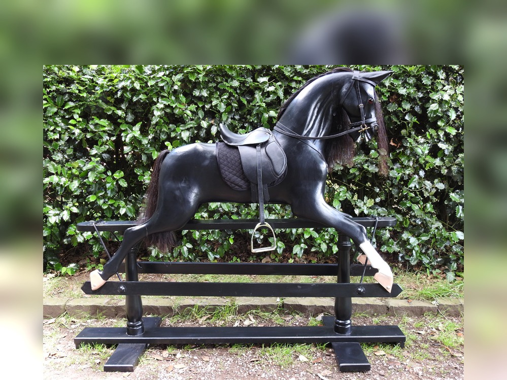 Black Beauty Rocking Horse Medium (46" x 60" x 18")