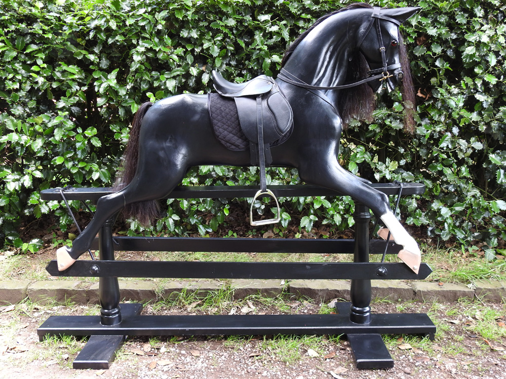 Black Beauty Rocking Horse Extra Large (57" x 70" x 24")